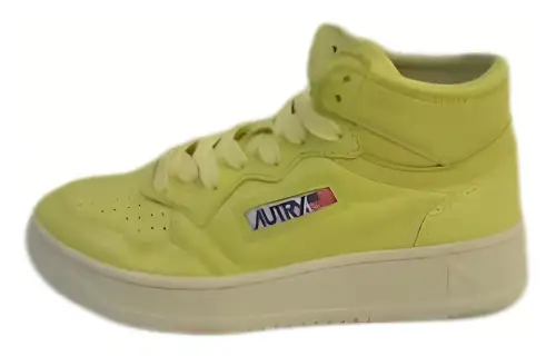 AUTRY Leather Stylish Skateboarding Shoes Women's Yellow