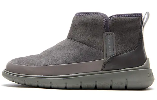 COLE HAAN Thermal Thickened And Fleece Lined Casual Comfortable Versatile Ankle Length Snow Boots Women's Gray