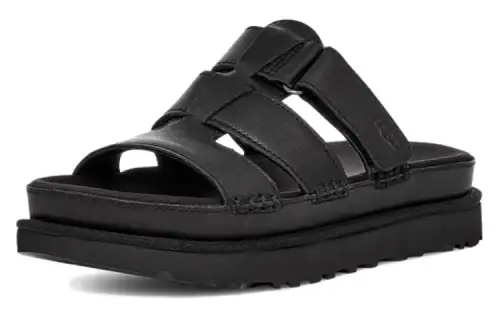 UGG Goldenstar Platform Slide Black Women's