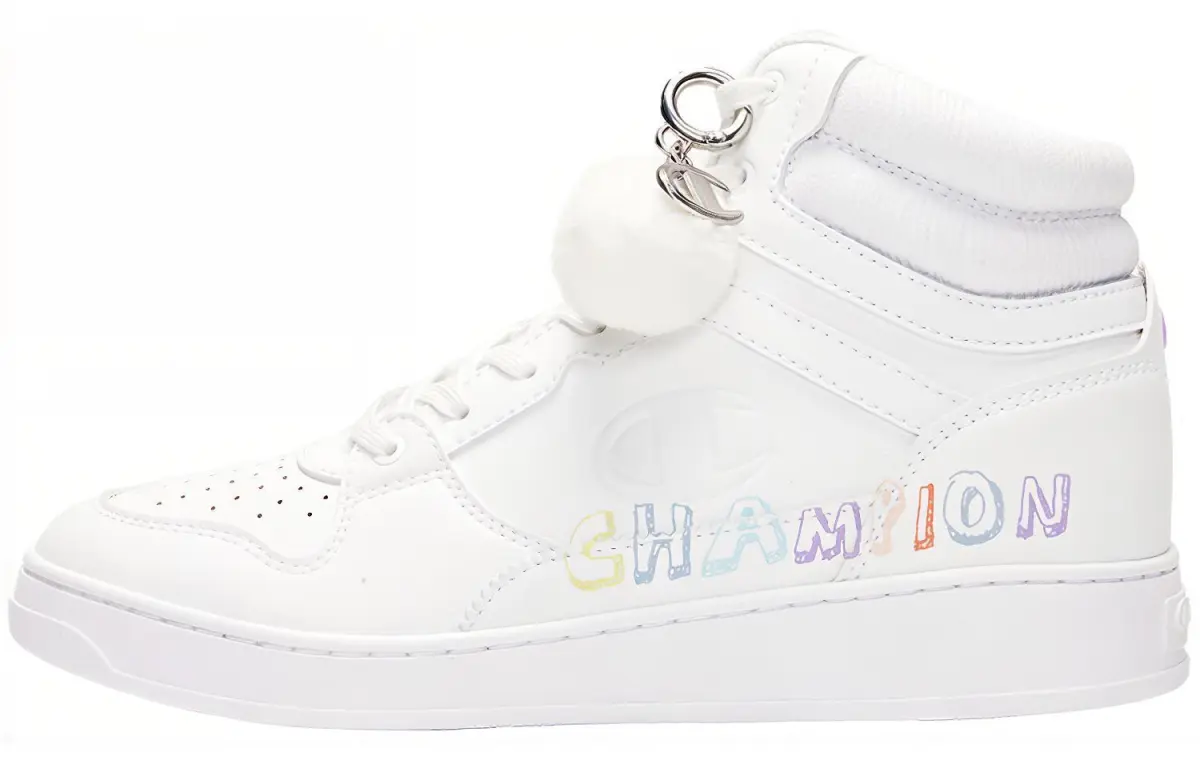 Champion Essentials Collection 1919 Trainer High 2.0 High top Skateboard Shoes Women's White