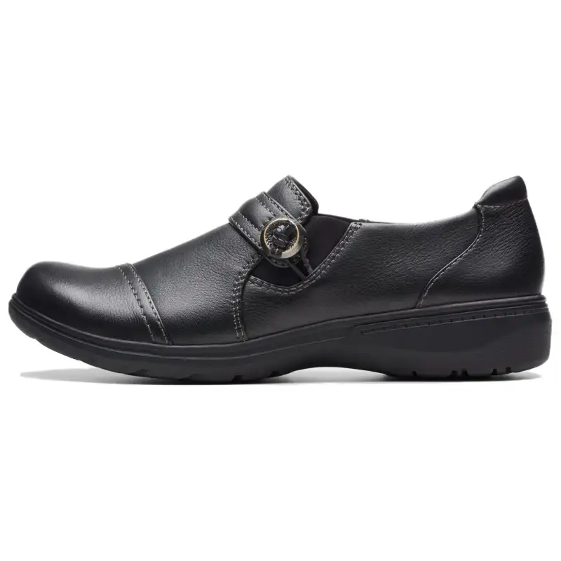 Clarks Leather Casual Shoes 3.5cm Women's Black