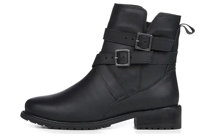 EMU Australia Leather Ankle Boots Women's Black