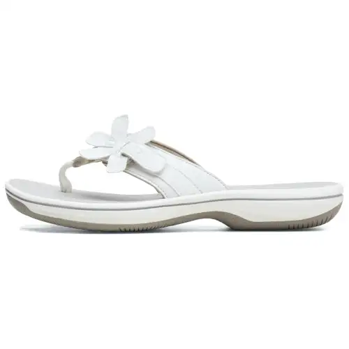 Clarks EVA Flip Flops Women's White