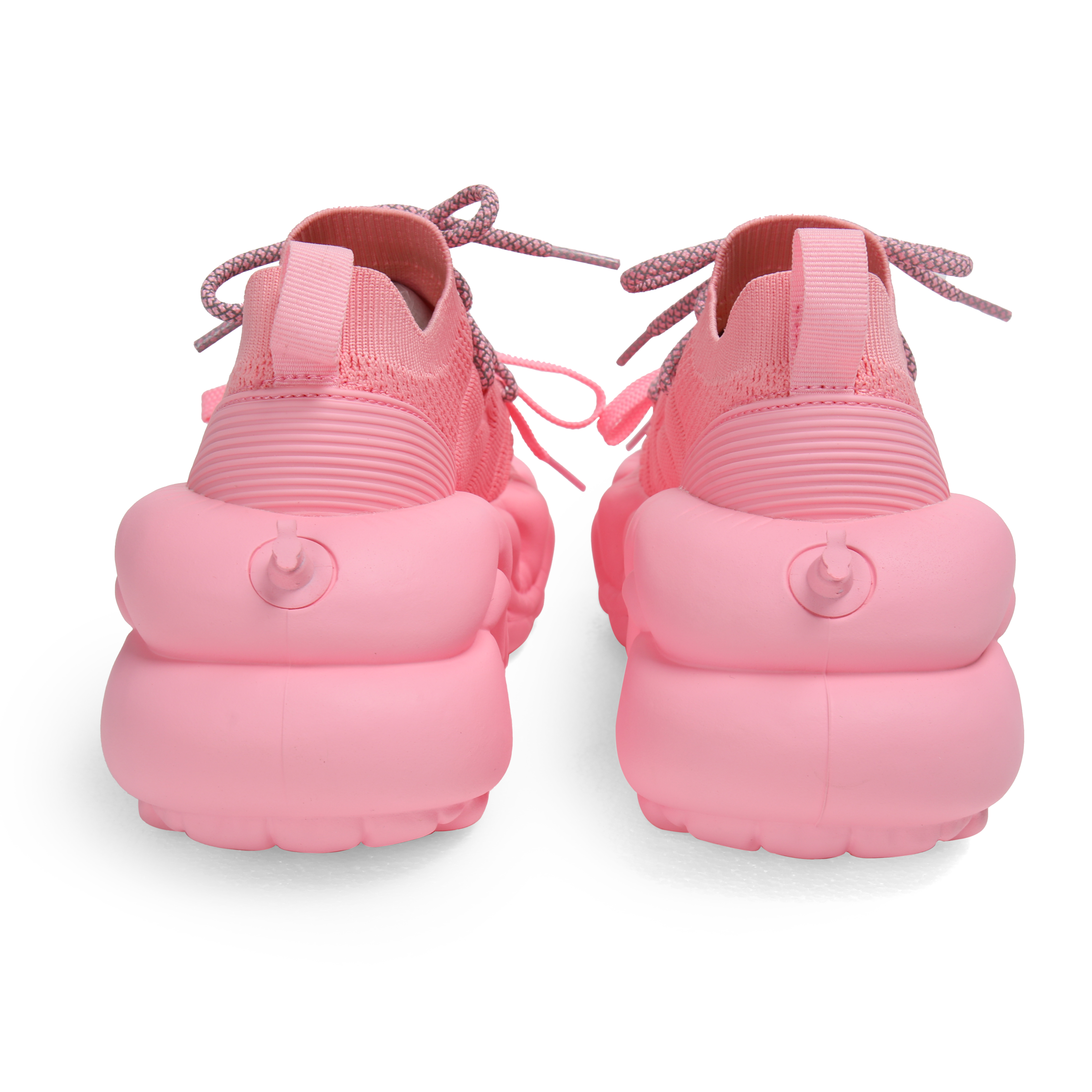 ZERO COSMOS Fabric Breathable Height Increasing Low top Chunky Sneakers Unisex Pink