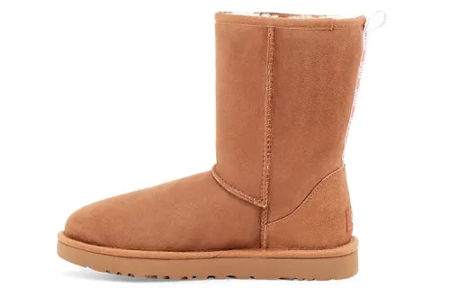 UGG Classic Short Ii Graphic Logo 2.0 Fleece Lined Women's