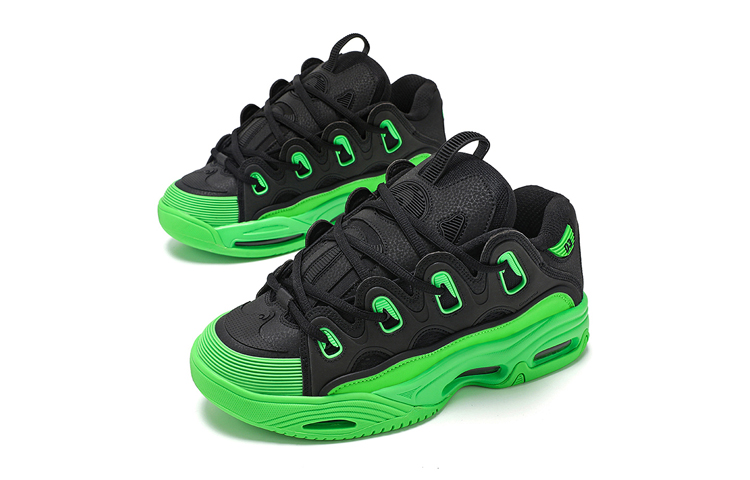 OSIRIS Skateboard Shoes Unisex Low Top Black/Green