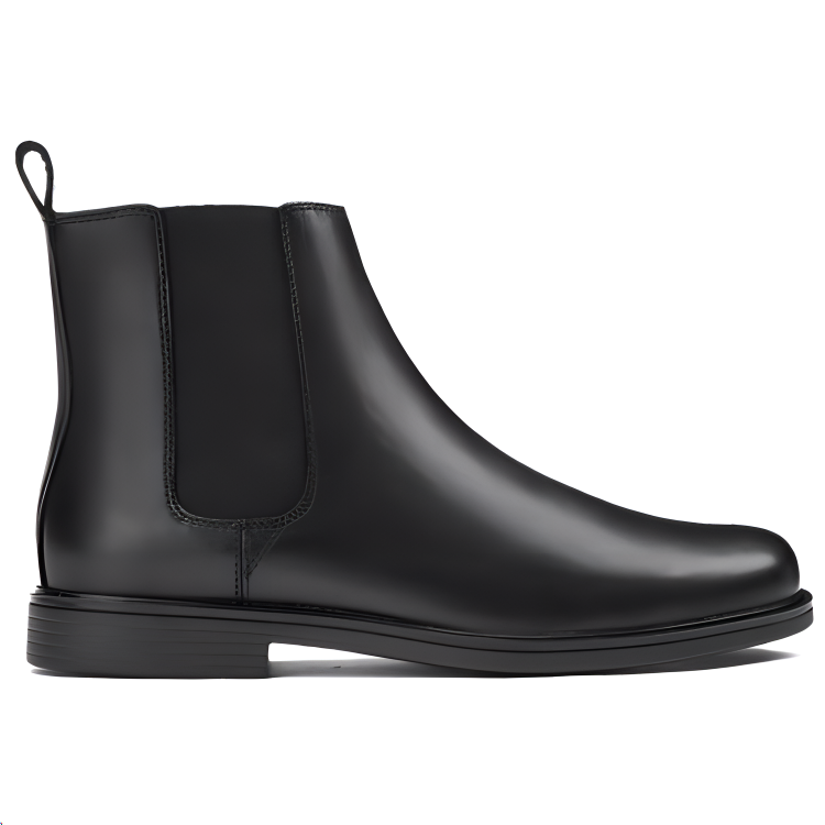 Clarks Cow Leather Short Chelsea Boots Men's Black