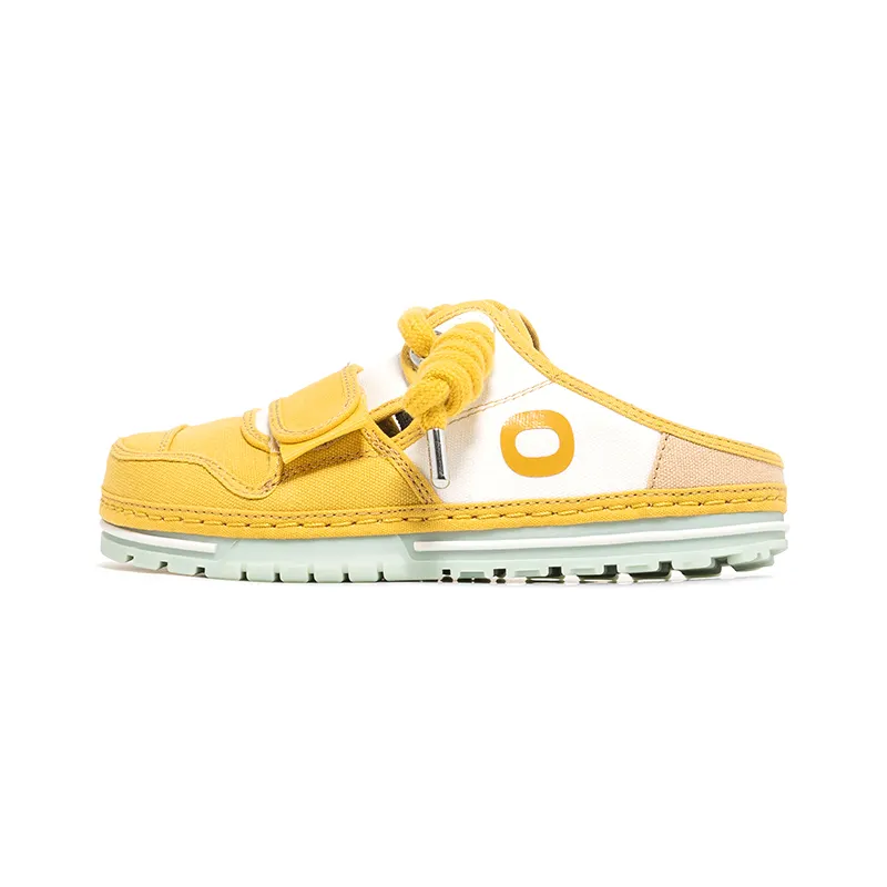 OETZI Fabric Stylish Sandal Women's Yellow White