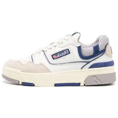 AUTRY Cow Leather Abrasion Resistant Low top Skateboard Shoes Women's Blue White
