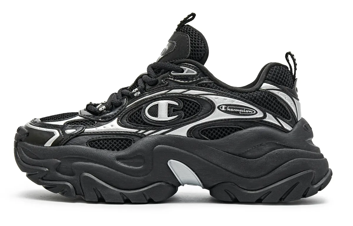 Champion Nebula Layered Low top Chunky Sneakers Women's Black