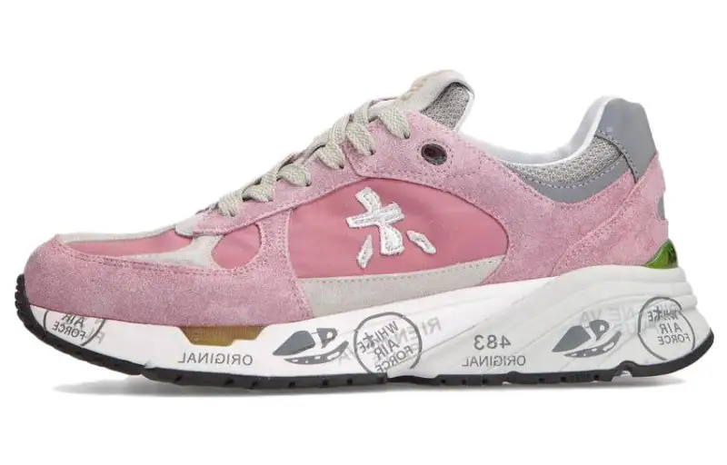 PREMIATA Leather Low top Casual Shoes Women's Pink