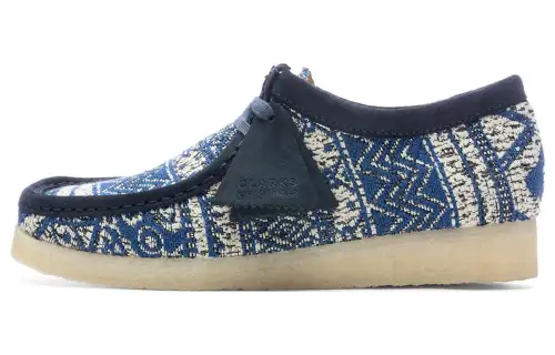 Clarks Originals Wallabee Boot Blue Fabric
