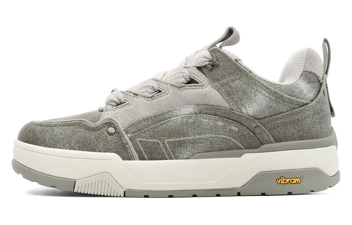 Dickies Fabric Coverage Slip Resistant Coverage Slip Resistant Low top Skateboard Shoes Men's Gray Green