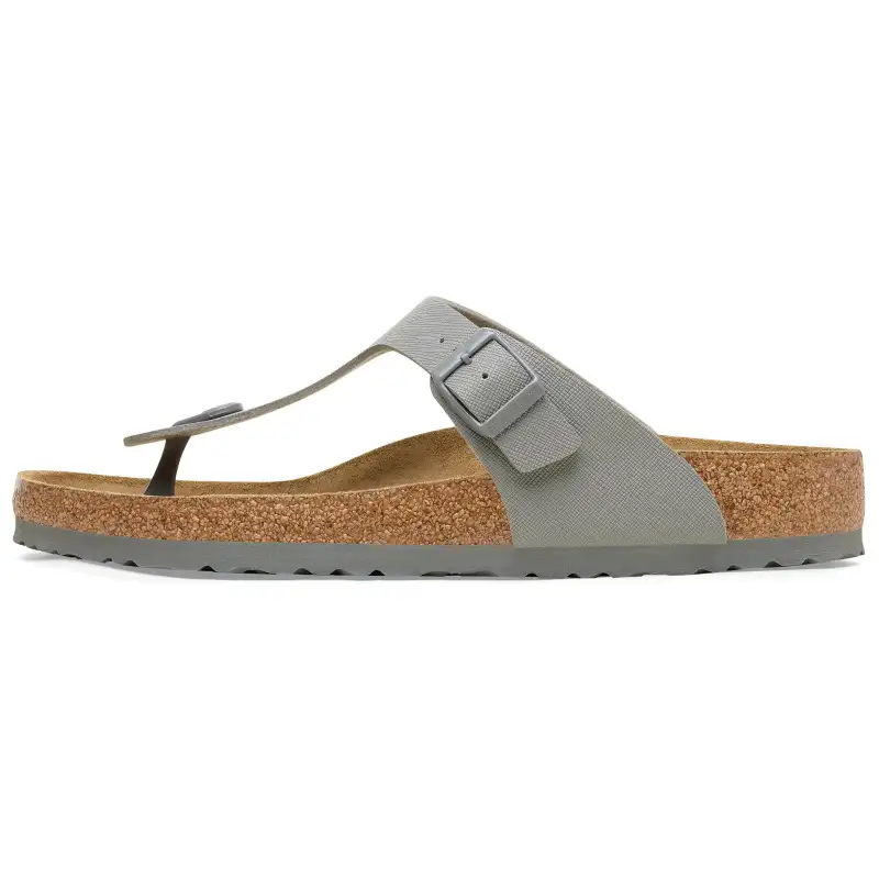 Birkenstock Gizeh Abrasion Resistant Abrasion Resistant Flip Flops Unisex Gray Regular Edition