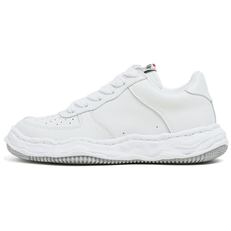 MIHARA YASUHIRO Wayne Cow Leather Low top Skateboard Shoes Unisex White