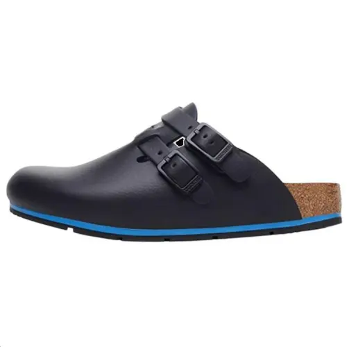 Birkenstock Kay Slip Resistant Closed Toe Slippers Women's Black Narrow