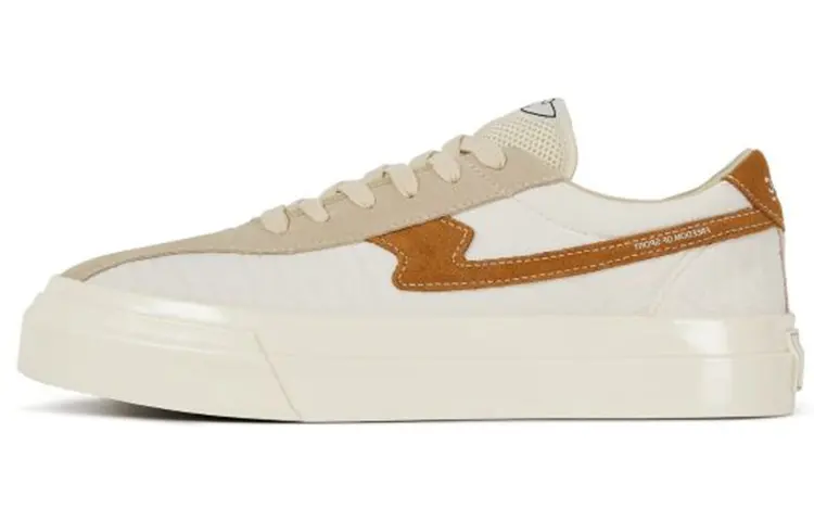 Stepney Workers Club Skateboard Shoes Men's Low Top Beige Yellow