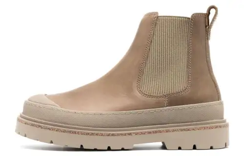 Birkenstock Prescott Short Chelsea Boots 5CM Unisex Taupe