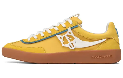 Naked Wolfe Palm Low top Skateboard Shoes Men's Brown Yellow