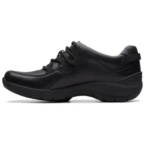 Clarks Leather Low top Casual Shoes Women's Black