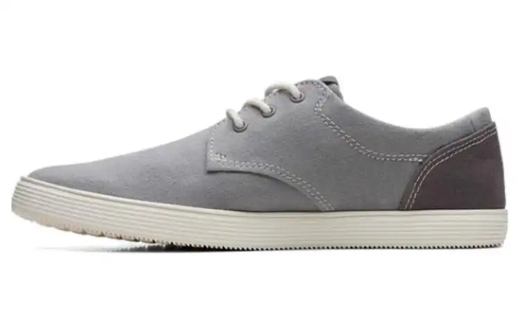 Clarks Fabric Comfortable And Breathable Low top Sports Casual Shoes Men's Gray