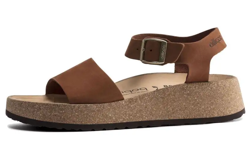 Birkenstock Leather One Strap Sandals Women's Brown Narrow