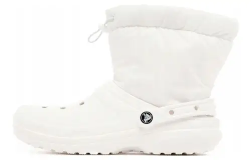 Crocs Classic Lined Neo Puff Boots 'White' Women's