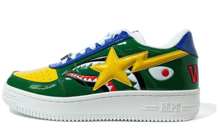 Мужские кеды A BATHING APE BAPE STA (зеленые) — Зелёный — фото 1