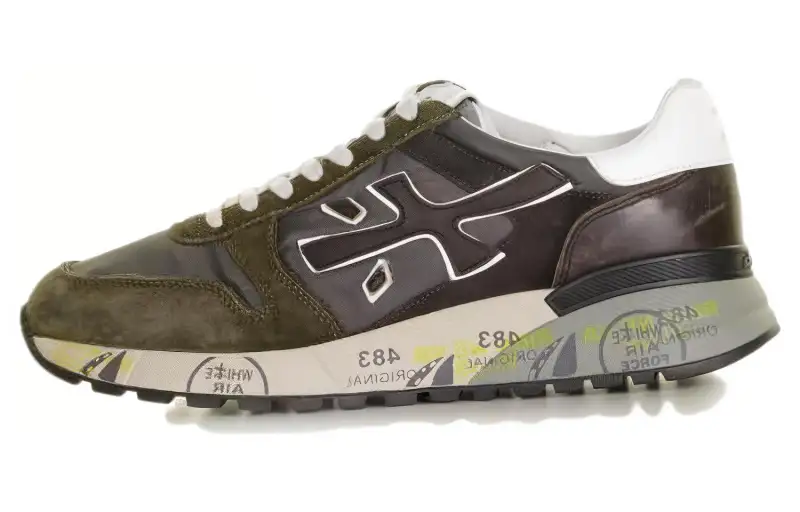 PREMIATA Leather Low top Casual Shoes Men's Green