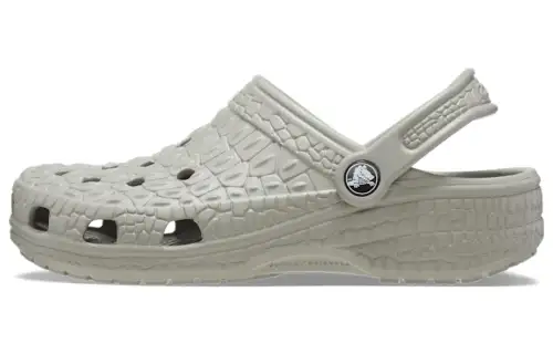 Crocs CLASSIC CROCSKIN CLOG EVA Comfortable Clogs Unisex Light Gray