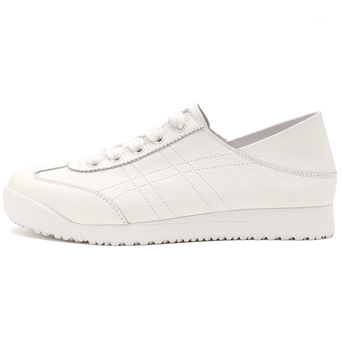 D FUSE SCANDINAVIA Flat Shoes, Skateboard Shoes, White Sneakers, Skateboard Shoes Top Grain Cow Leather