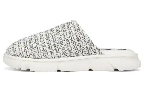 Naked Wolfe Quiet Closed Toe Slippers Men's White