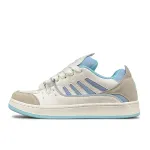LuzaoT SUPER DRAG Puffy Shoes Japanese Vintage Low top Skateboard Shoes Women's Gray Blue