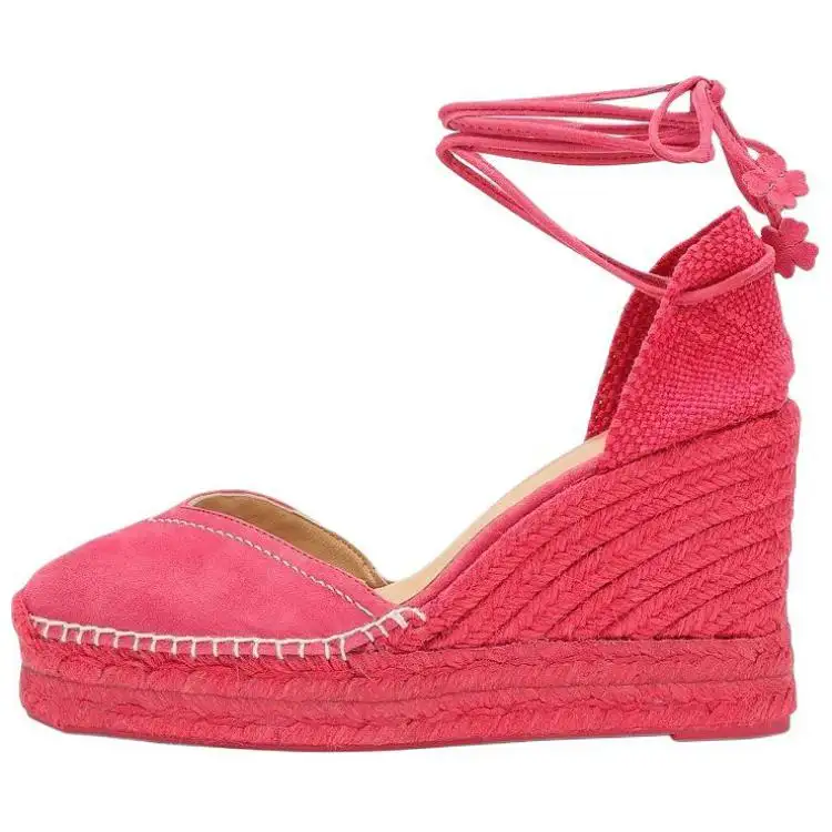 Castañer Fashion Wedge Heel High Heels Women's Pink