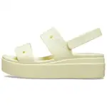 Crocs Brooklyn EVA Platform Shoes Beach Sandals Women's Yellow