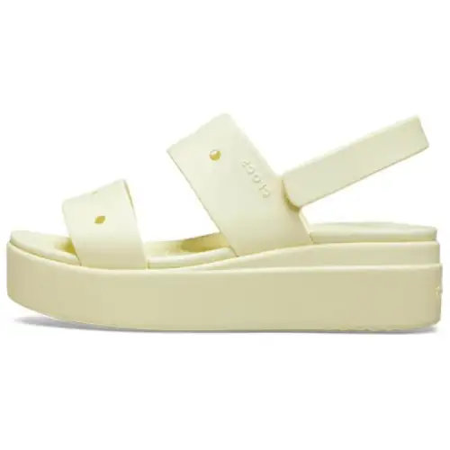 Crocs Brooklyn EVA Platform Shoes Beach Sandals Women's Yellow