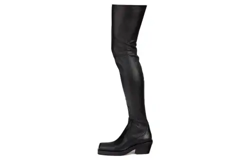 AGL Pu Over the knee Boots 6CM Women's Black