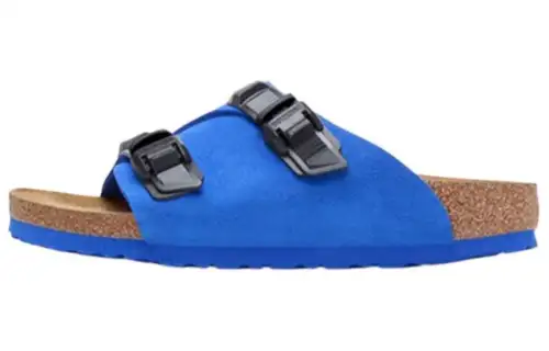 Birkenstock Zrich Tech Suede Leather Narrow Fit Sandals 'Blue' Women's
