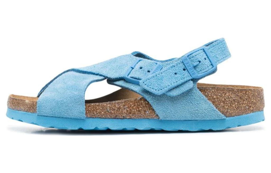 Birkenstock Suede Slide Slippers Women's Sky Blue