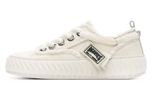 Dickies Trendy Comfortable Versatile Low top Canvas Shoes Women's Beige