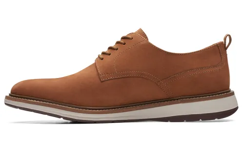 Clarks Cow Leather Casual Leather Shoes Men's Tan