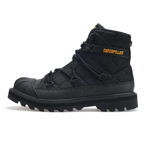 Nigel Cabourn x CAT Omaha Alt Lace Leather Abrasion Resistant Slip Resistant Short Outdoor Shoes Unisex Black