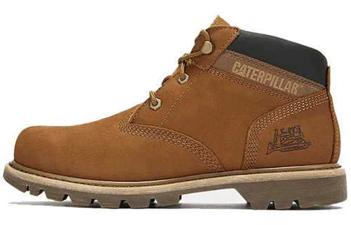 CAT Ealing Mid Collection Outdoor Boots Men's Brown Yellow