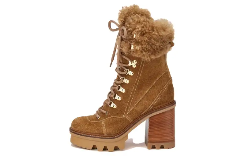 AGL Suede Ankle Boots 9cm Women's Brown