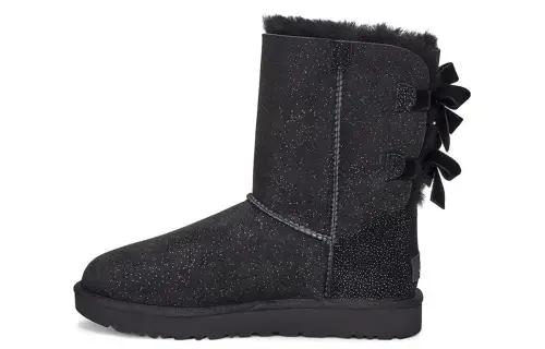 UGG Bailey Bow Ii Black Pink Snow Boots Women's