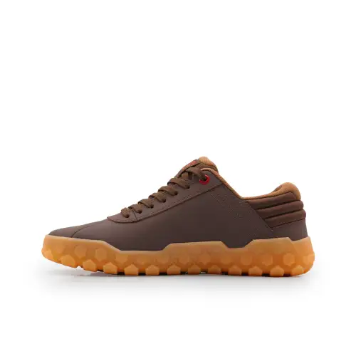 CAT Cow Leather Cushioning Slip Resistant Abrasion Resistant Low top Outdoor Shoes Unisex Brown