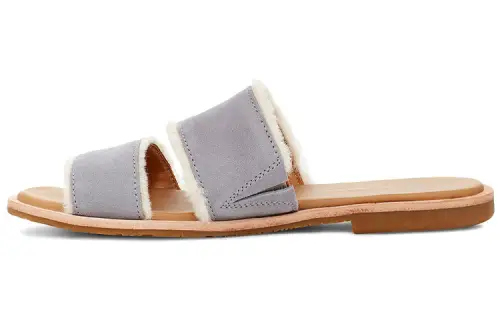 UGG Minimalist Fashion Rubber Sole Abrasion Resistant Slide Slippers Women's Gray Purple