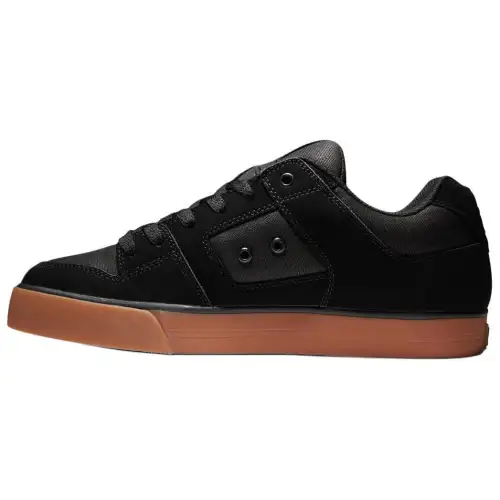 DC Shoes Leather Low top Skateboard Shoes Men's Black