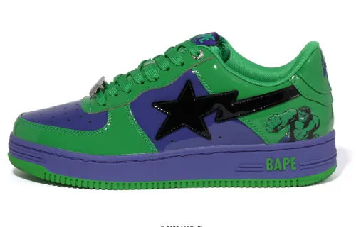 A BATHING APE Bape Sta X Marvel 'Blue Green' Women's