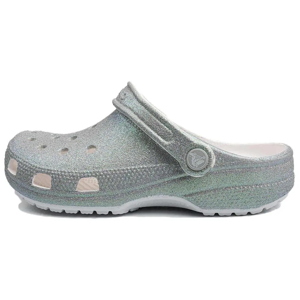 Crocs Clog Clogs Unisex Silver Green